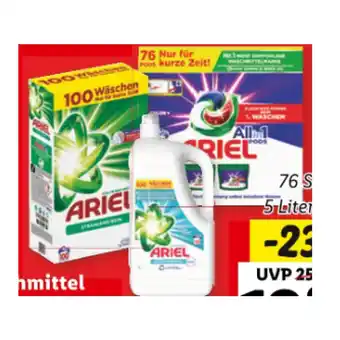 Lidl Ariel Waschmittel Pods, Flüssig oder Pulver versch. Sorten Lidl 1 Packung Angebot