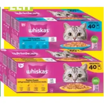 Maximarkt Whiskas Katzennahrung versch. Sorten Maximarkt 40 Stück 1 Packung Angebot