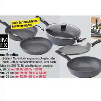 Maximarkt Simpex Professional Pfanne Granitec Maximarkt 1 Stück Angebot
