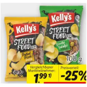 Lidl Kelly's Street Food Chips versch. Sorten Lidl 100 Gramm 1 Packung Angebot