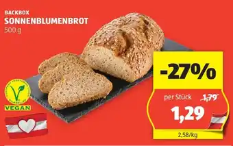 Hofer SONNENBLUMENBROT 500g Angebot