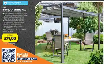 Hofer PERGOLA LICHTGRAU Angebot