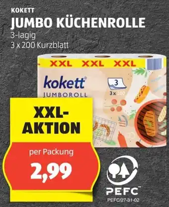 Hofer JUMBO KÜCHENROLLE Angebot