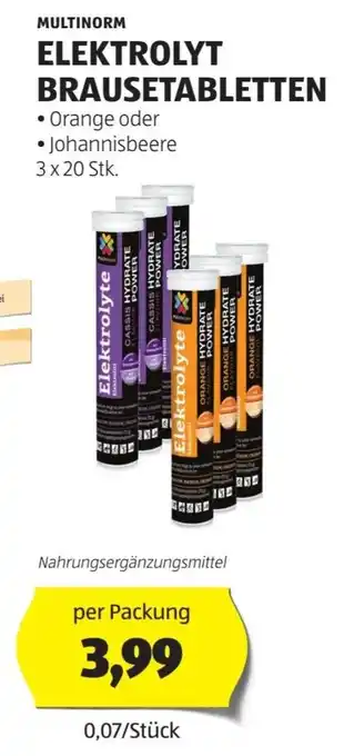Hofer ELEKTROLYT BRAUSETABLETTEN Angebot