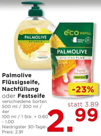 Unimarkt Palmolive Flüssigseife, Nachfüllung oder Festseife Angebot