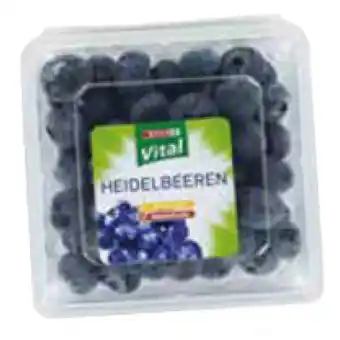 Spar Spar Vital fruchtige Heidelbeeren SPAR 125 Gramm 1 Packung Angebot