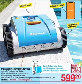 Maximarkt Steinbach Poolrunner Battery Pro Angebot