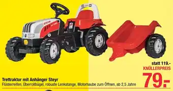 Maximarkt Trettraktor mit Anhänger Steyr Angebot
