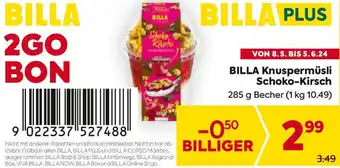 Billa BILLA Knuspermüsli Schoko-Kirsch 285 g Becher Angebot