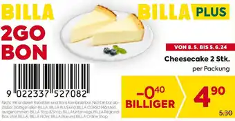 Billa Cheesecake 2 Stk Angebot