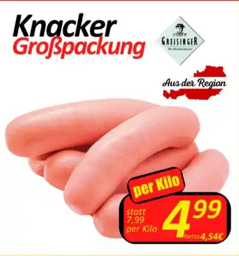 Wurstico Knacker Großpackung per Kilo Angebot