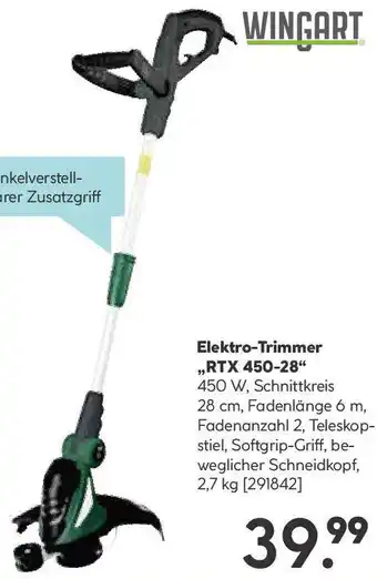 Hellweg Elektro-Trimmer RTX 450-28 Angebot