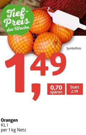ADEG Orangen Angebot