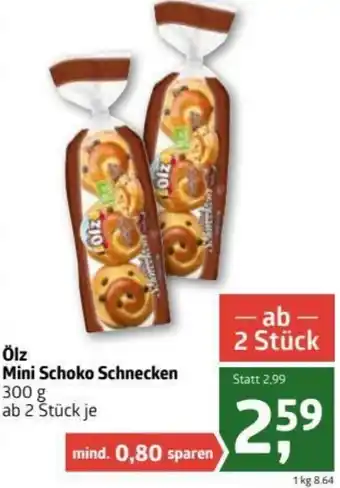 ADEG Ölz Mini Schoko Schnecken 300g Angebot