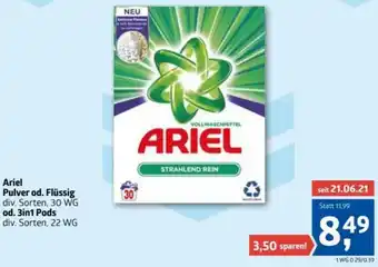 ADEG Ariel Pulver Od. Flüssig Od. 3in1 Pods Angebot