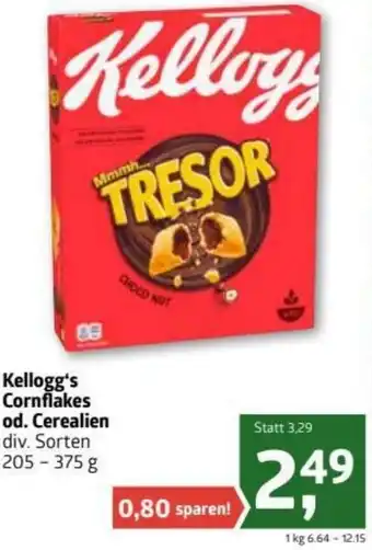 ADEG Kellogg's Cornflakes Od. Cerealien 205-375 g Angebot
