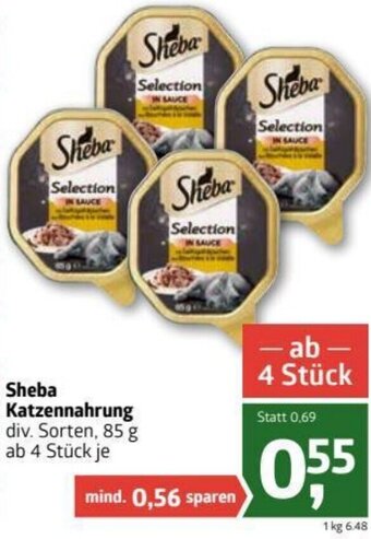 ADEG Sheba Katzennahrung 85g Angebot