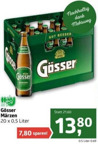 ADEG Gösser Märzen 20x0,5 Liter Angebot