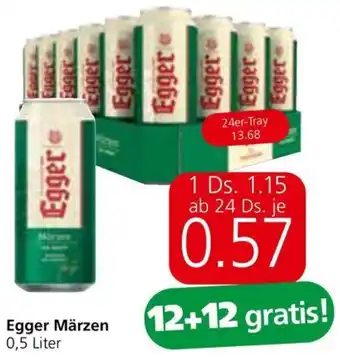 Spar Egger Märzen 0,5 Liter Angebot