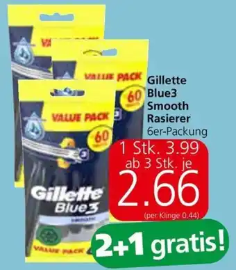 Spar Gillette Blue3 Smooth Rasierer 6er-Packung Angebot