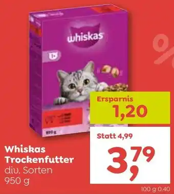 ADEG Whiskas Trockenfutter 950 g Angebot