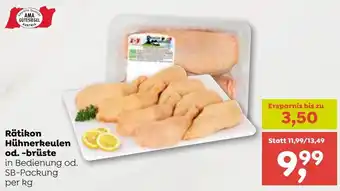 ADEG Rätikon Hühnerkeulen od. -brüste Angebot