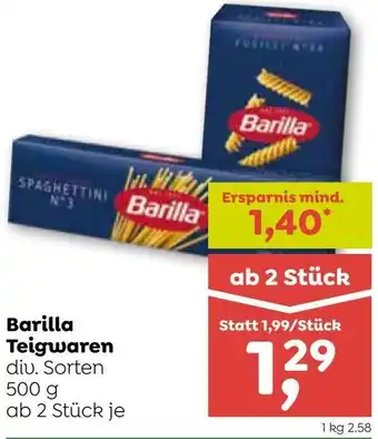 ADEG Barilla Teigwaren 500g Angebot