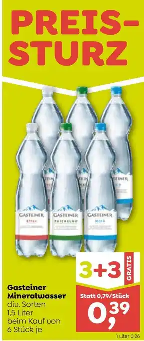 ADEG Gasteiner Mineralwasser 1,5 Liter Angebot