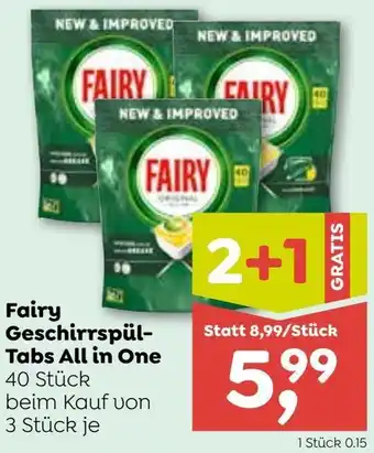 ADEG Fairy Geschirrspül- Tabs All in One Angebot