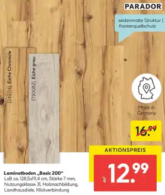 Hellweg Laminatboden Basic 200 Angebot