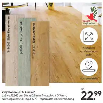 Hellweg Vinylboden SPC Classic Angebot