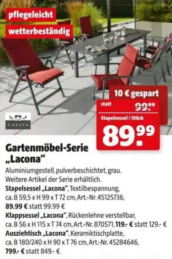 Hagebau Gartenmöbel-Serie Lacona Angebot