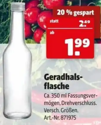 Hagebau Geradhals- flasche Angebot