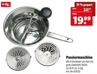 Hagebau Passiermaschine Angebot