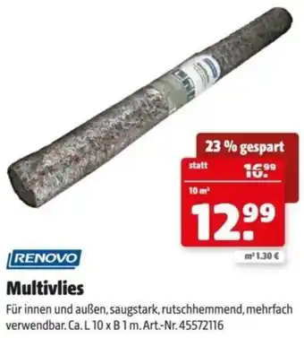 Hagebau Multivlies Angebot