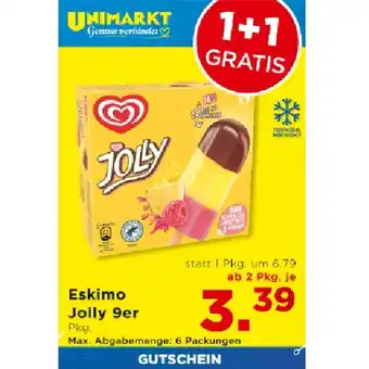 Unimarkt Eskimo Jolly 9er ab 2 Pkg. je 3.39€ Unimarkt Angebot