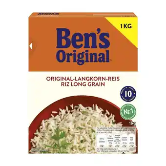 Unimarkt Ben's Original Reis 10 Minuten, 20 Minuten oder Kochbeutel Unimarkt 1 Kilogramm 1 Beutel Angebot