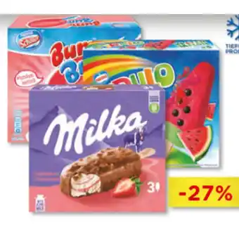 Unimarkt Schöller Kaktus 9er, Pirulo 5er, Bum Bum 4er oder Milka Eis 3er Unimarkt 1 Packung Angebot