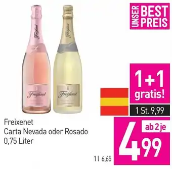 Sutterlüty Freixenet Carta Nevada oder Rosado 0,75 Liter Angebot