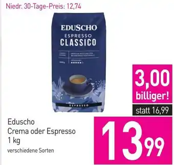 Sutterlüty Eduscho Crema oder Espresso 1 kg Angebot