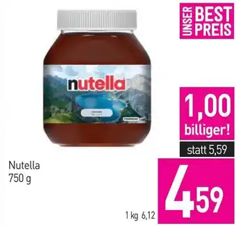 Sutterlüty Nutella 750 g Angebot