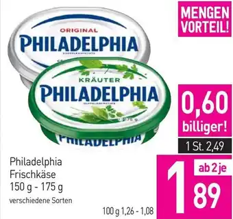 Sutterlüty Philadelphia Frischkäse 150 g - 175 g Angebot