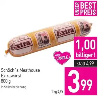 Sutterlüty Schöch's Meathouse Extrawurst 800 g Angebot