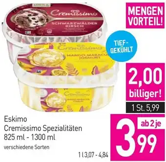 Sutterlüty Eskimo Cremissimo Spezialitäten 825ml-1300ml Angebot