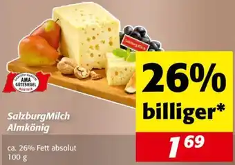 Nah&Frisch SalzburgMilch Almkönig 100g Angebot