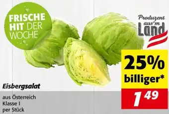 Nah&Frisch Eisbergsalat Angebot