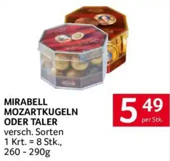 Transgourmet MIRABELL MOZARTKUGELN ODER TALER Angebot