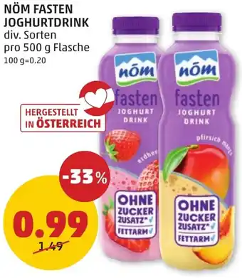 PENNY NÖM FASTEN JOGHURTDRINK Angebot