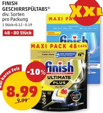 PENNY FINISH GESCHIRRSPÜLTABS Angebot