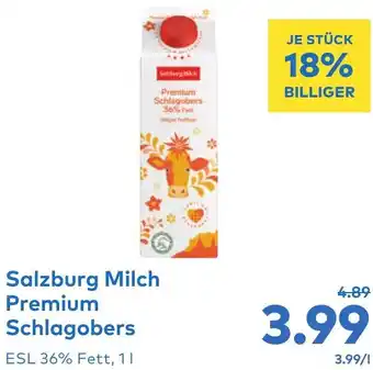 T&G Salzburg Milch Premium Schlagobers Angebot